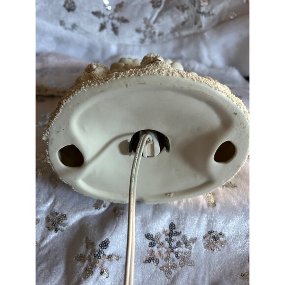 Ceramic Light-Up Christmas Tree Star & Santa Figures Gold approx 12 x 5 inches - Picture 12 of 12